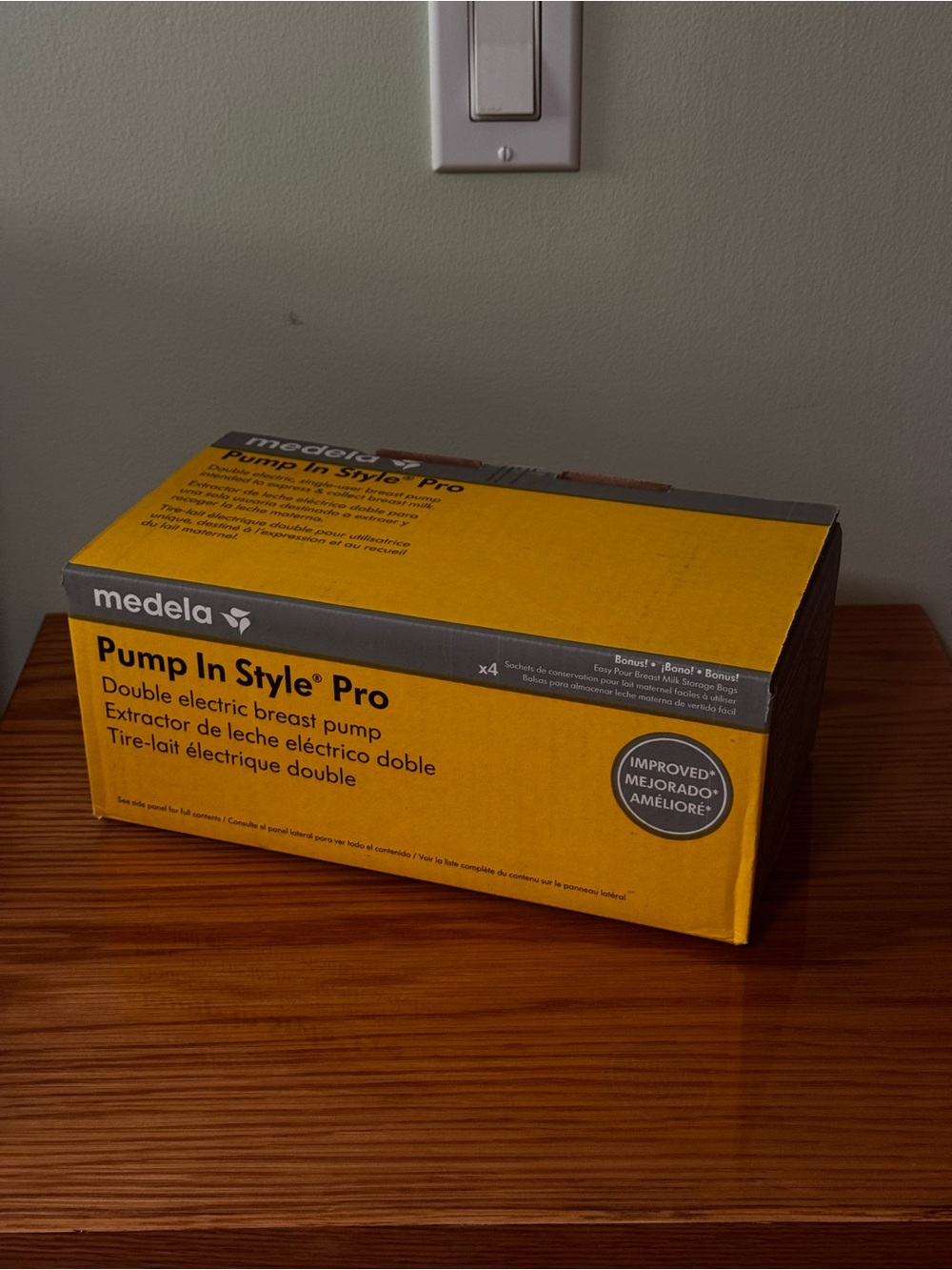 Medela Pump In Style Pro Box - Yellow and Gray